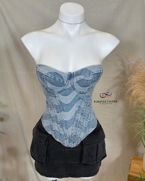 Hi Tide Denim Corset