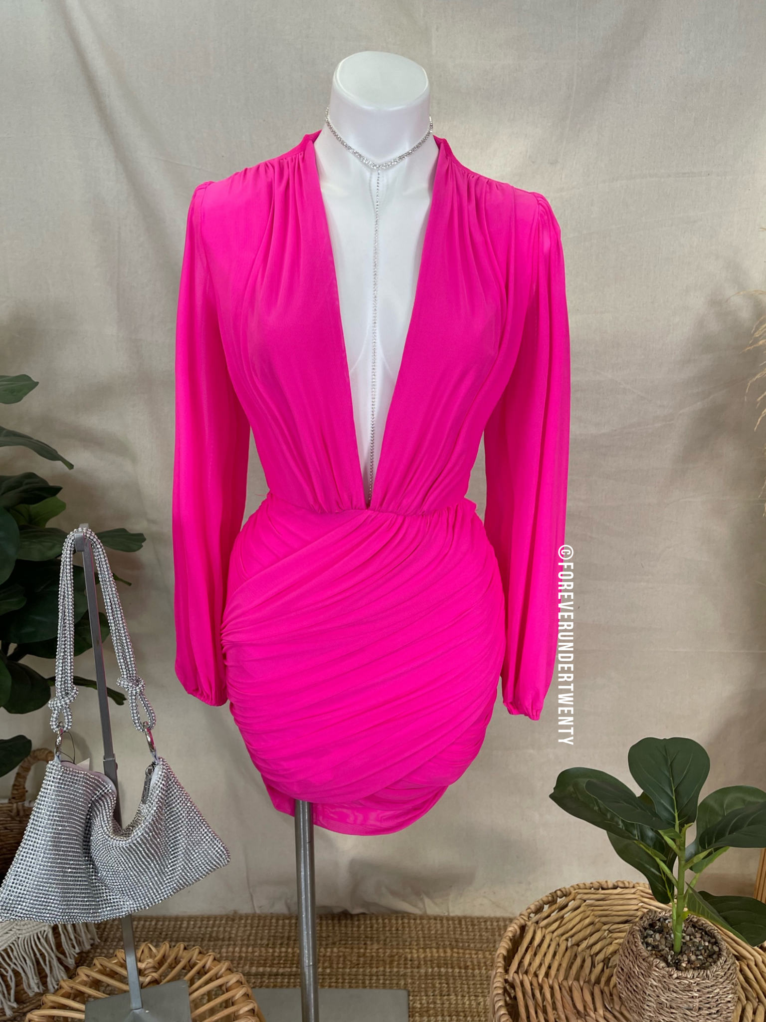 Seductress Dress (Hot Pink)