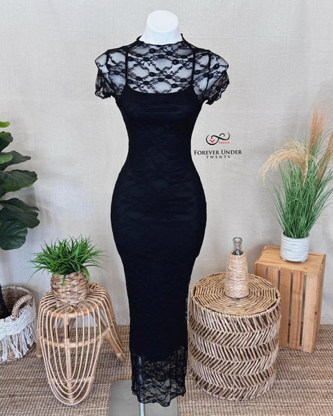 Grace Lace Mesh Dress