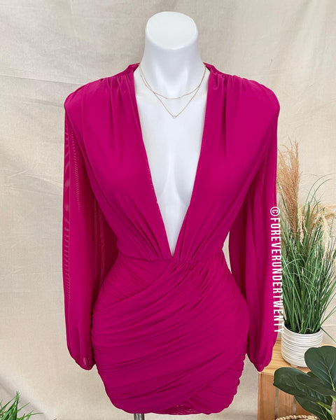 Seductress Dress (Magenta)