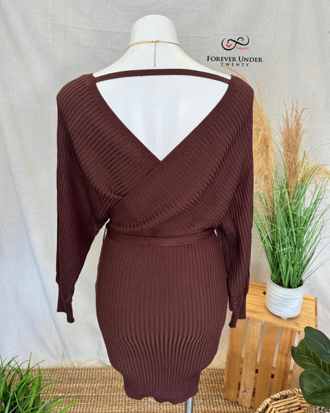 Belted Sweater Dress