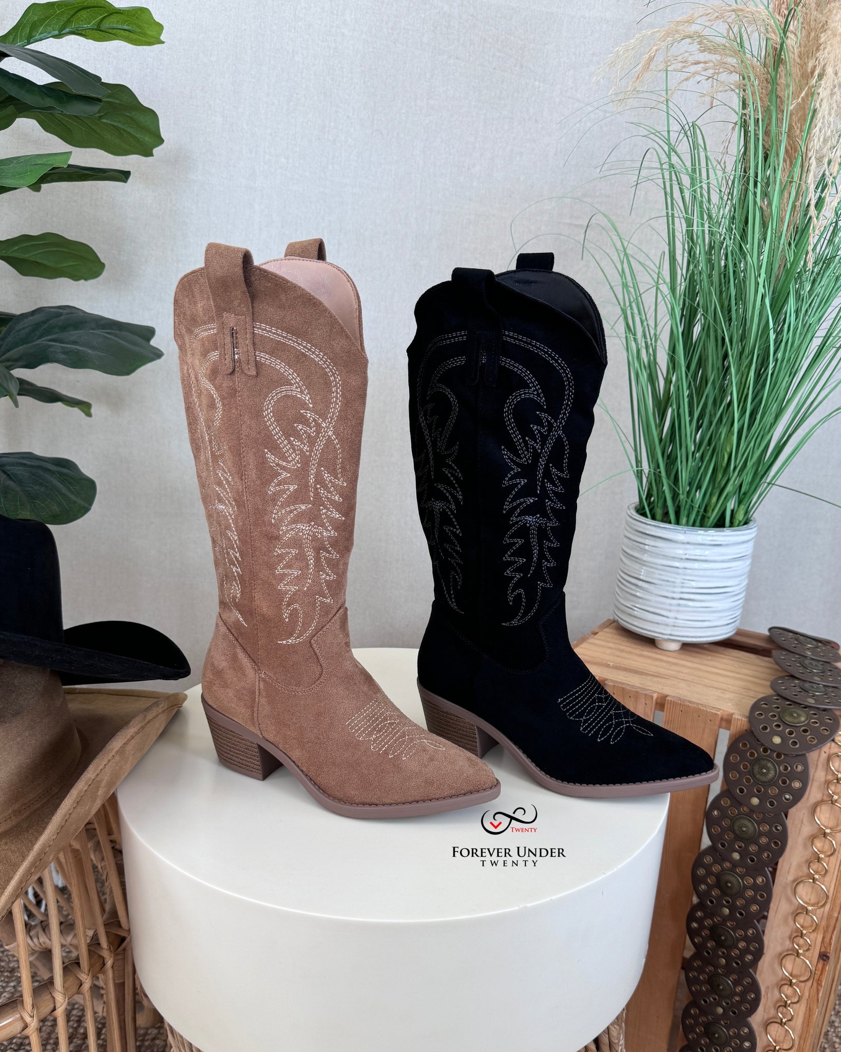 Suede Cowgirl Boots