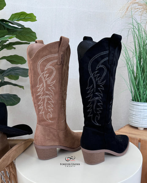 Suede Cowgirl Boots