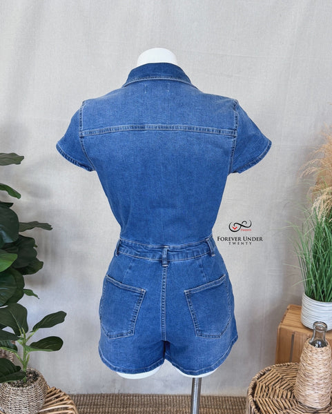 Bonfire Denim Romper